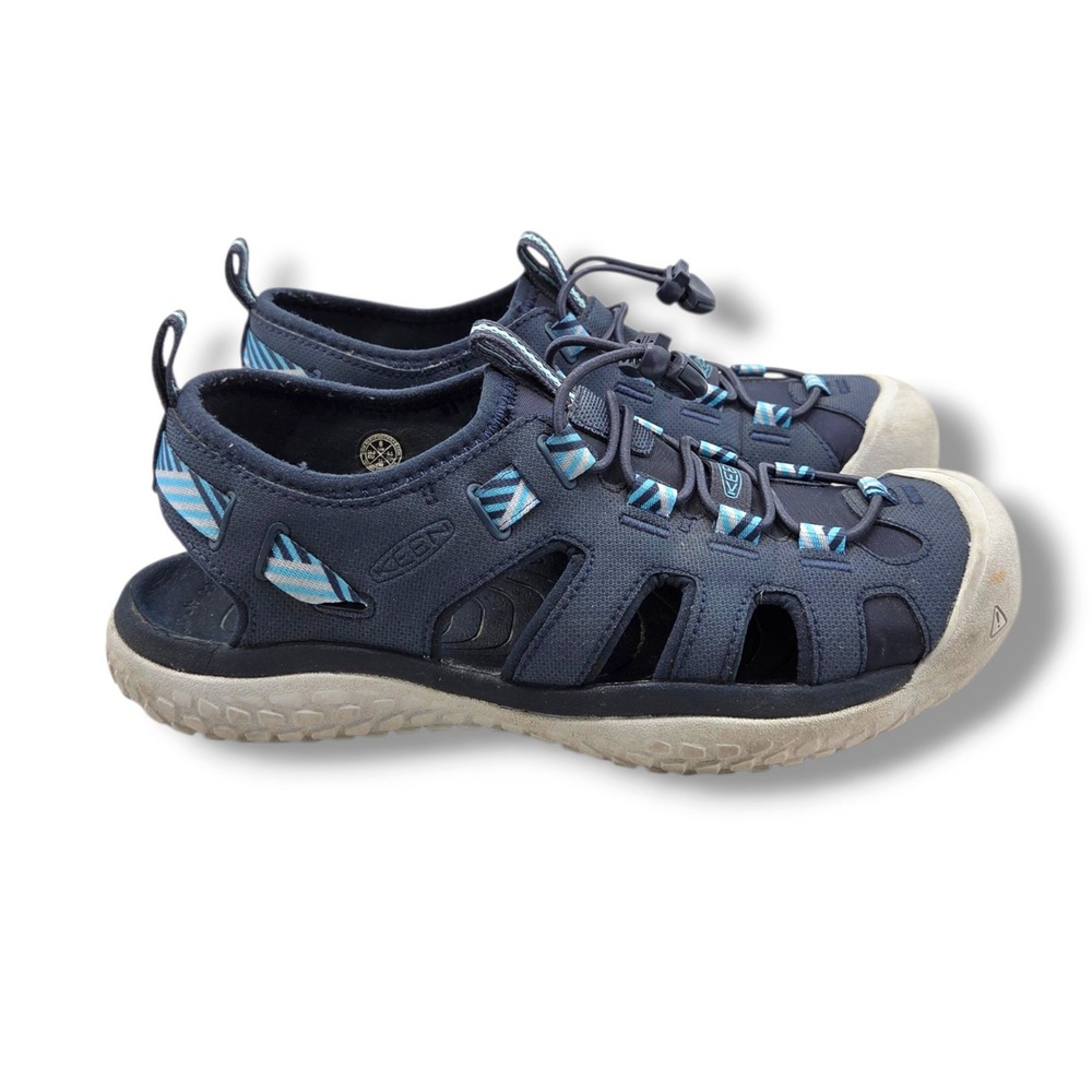 Keen SOLR Sandals Womens 8 Navy Blue Mist Water Shoes Water Resistant